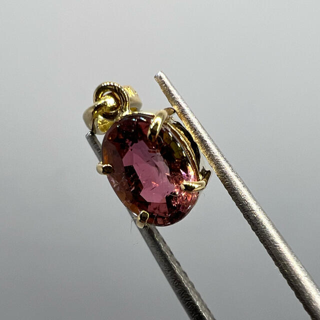 ふるさと納税 大粒ピンクトルマリン K18 ネックレス - ネックレス