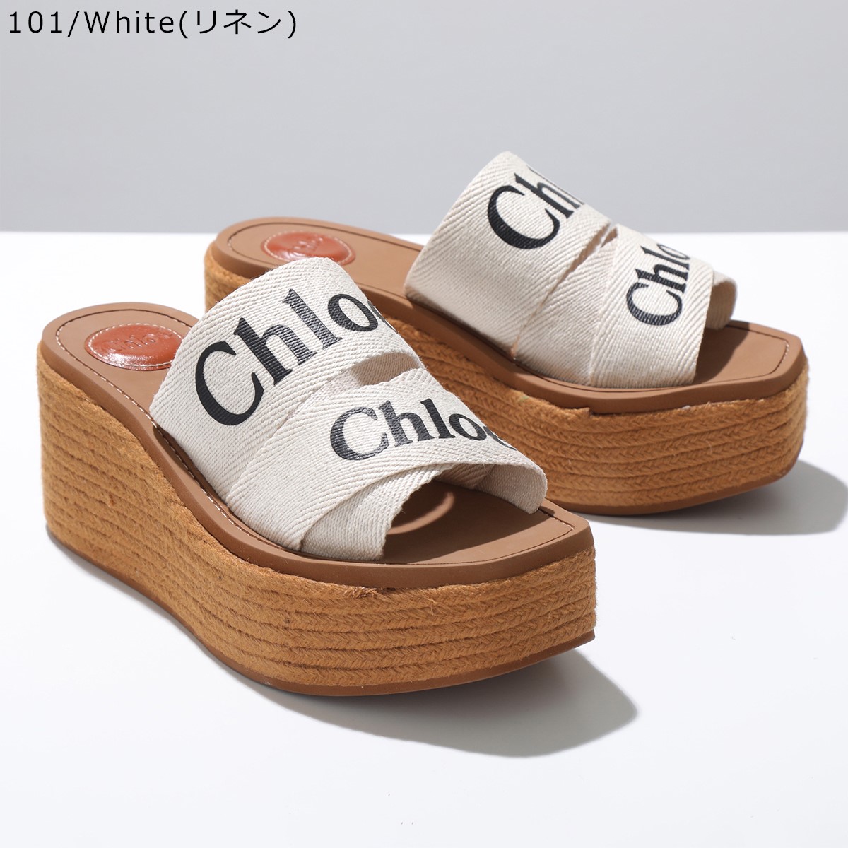 格安即決 Chloe ウッディウェッジミュール woody - サンダル