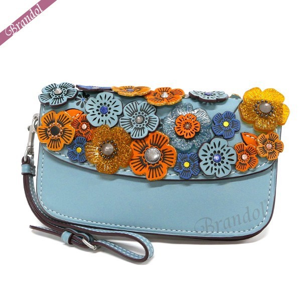 ディズニープリンセスのベビーグッズも大集合 coach レザー グラブダン リストレット スモール ビースト - ポーチ/バニティ