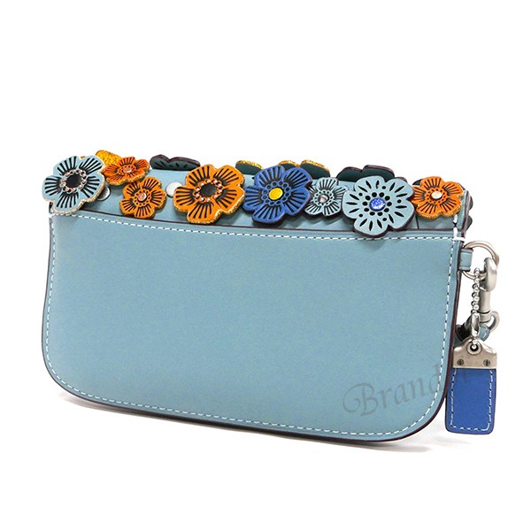 ディズニープリンセスのベビーグッズも大集合 coach レザー グラブダン リストレット スモール ビースト - ポーチ/バニティ