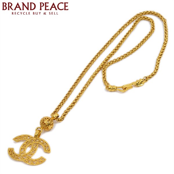【T-ポイント5倍】 シャネル ネックレス CCマーク ゴールド ヴィンテージ CHANEL - ネックレス