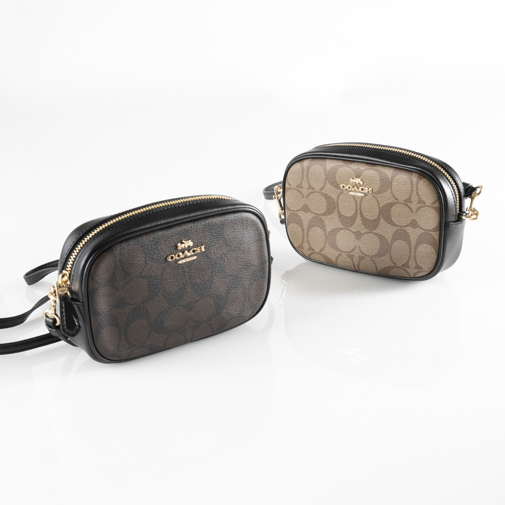 【メーカー直売】 COACH キャンバス シグネチャー バッグ ベルト コンバーチブル - ポーチ/バニティ