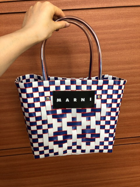 本物 Marni marketかごバッグ - かごバッグ