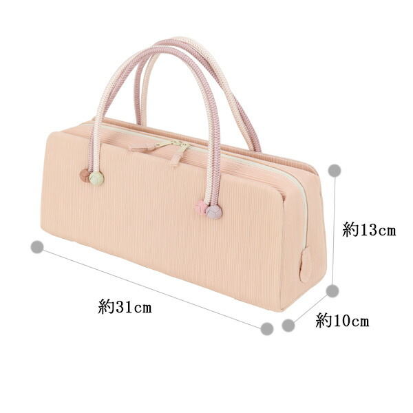 【 新品 】 衿秀 グリーン シルクガード加工 正絹 和装バッグ 利休バッグ 横長 - 和装用バッグ