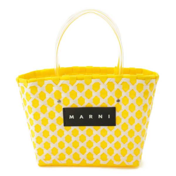 本物 Marni marketかごバッグ - かごバッグ
