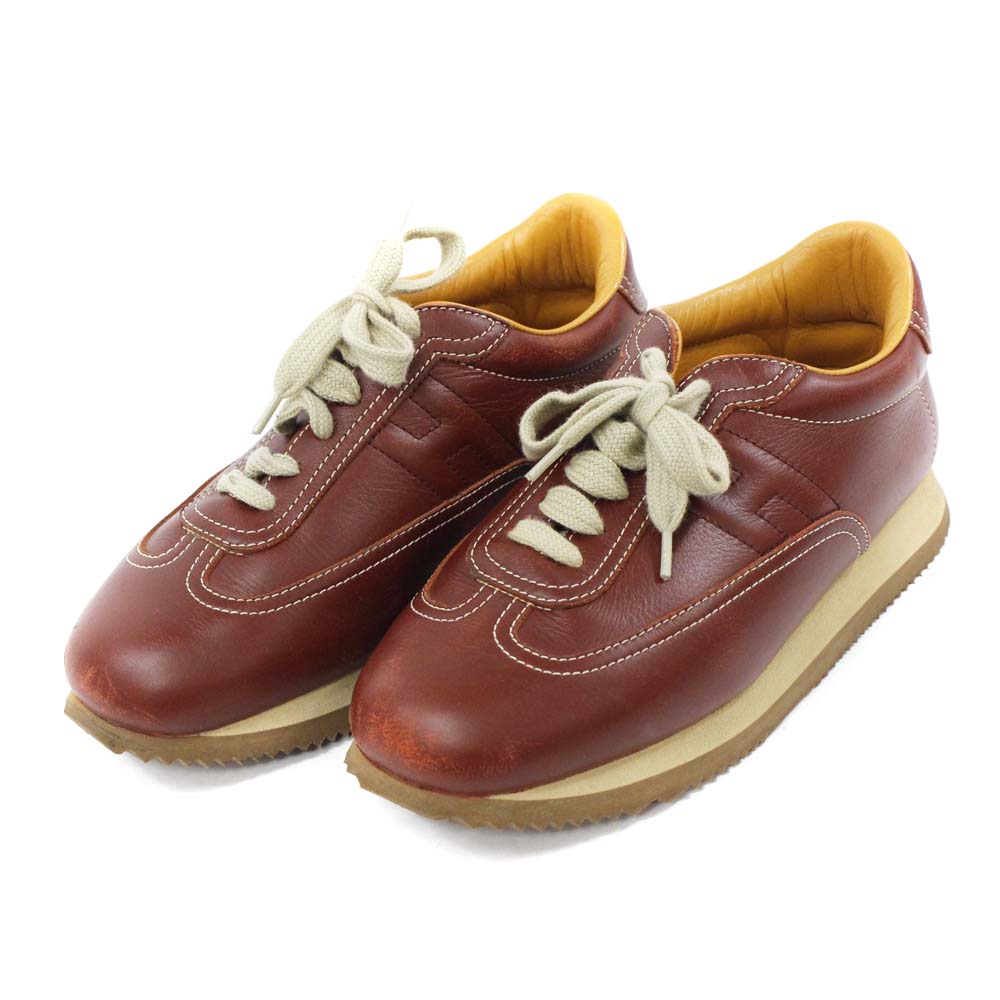 一番の贈り物 たなゆい様専用。エルメス オフホワイト スニーカー クイック HERMES - スニーカー