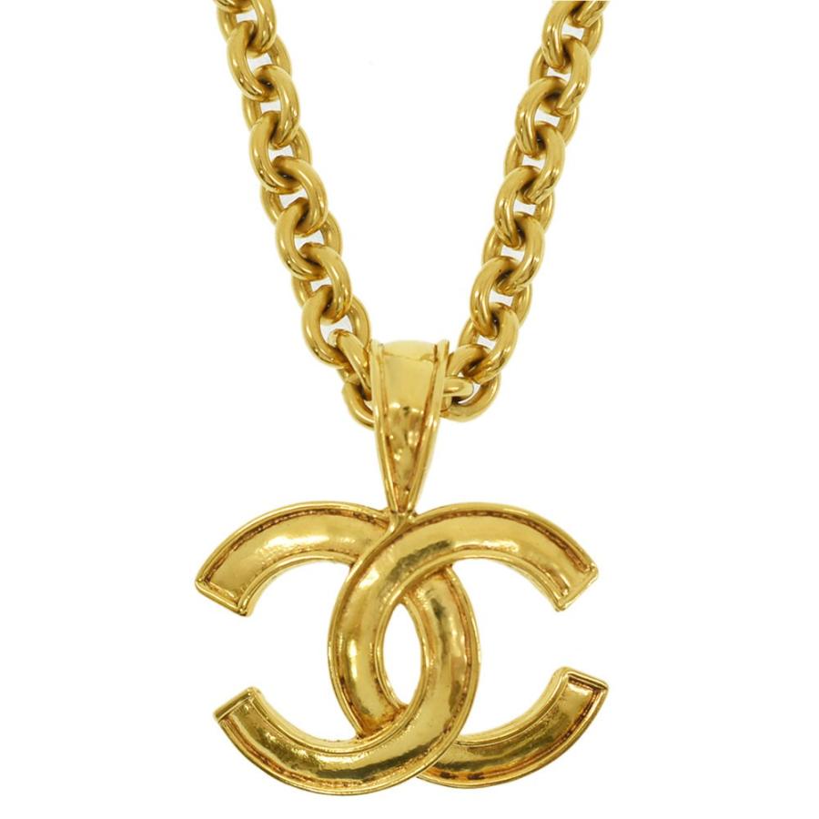 【T-ポイント5倍】 シャネル ネックレス CCマーク ゴールド ヴィンテージ CHANEL - ネックレス
