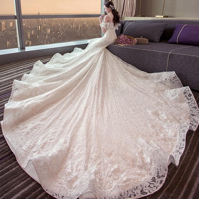 年末のプロモーション特価! 披露宴 結婚式 ロングドレス ウェディングドレス 花嫁 - ウェディング