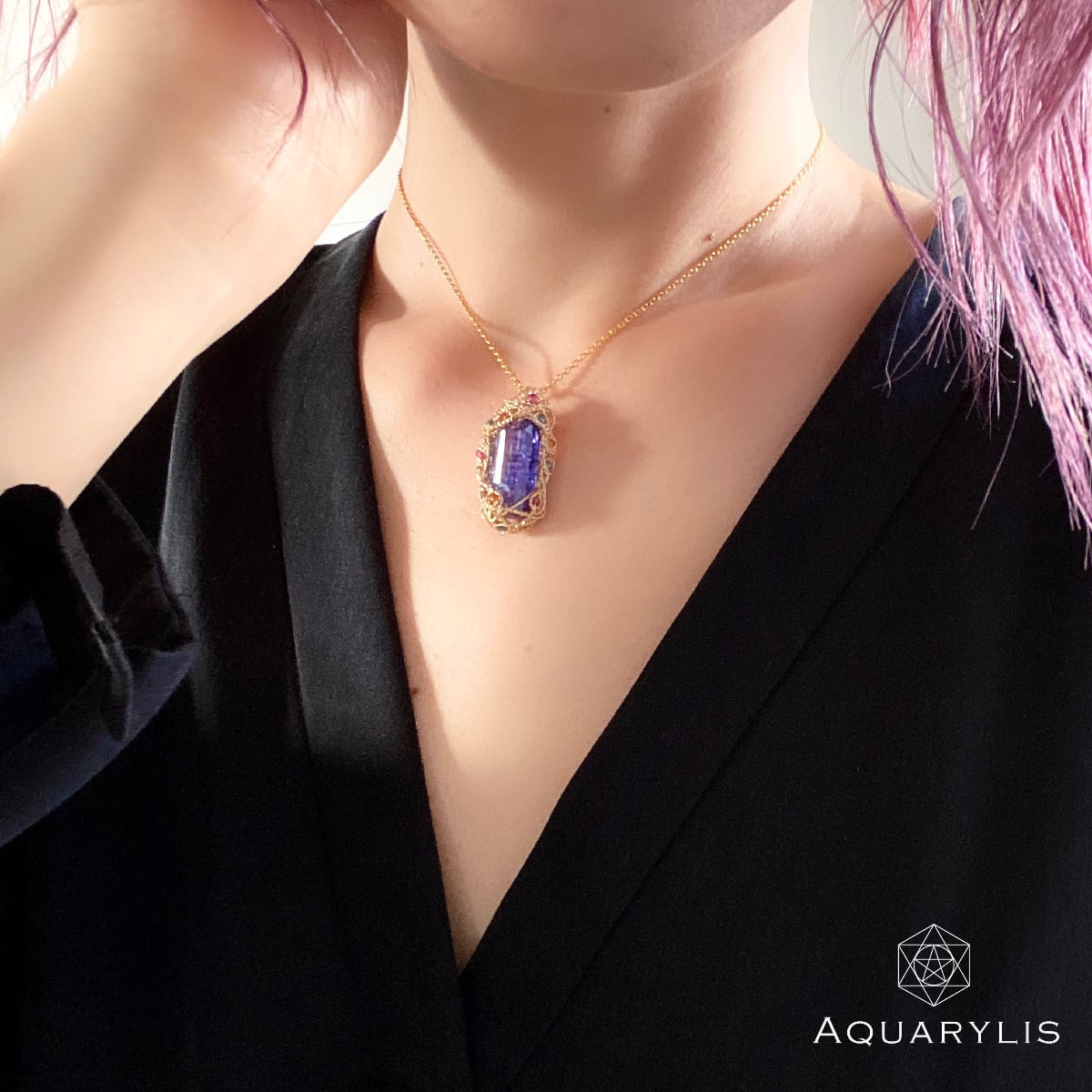 人気No.1 セール 特注品 タンザナイト 希少 44.5cm - ネックレス