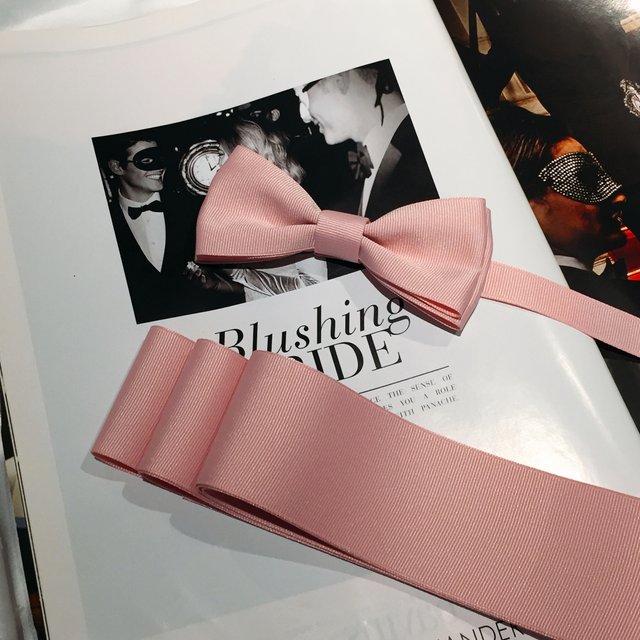 当季大流行 蝶ネクタイ&サッシュリボン セット - ウェディング