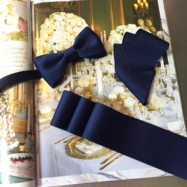 当季大流行 蝶ネクタイ&サッシュリボン セット - ウェディング