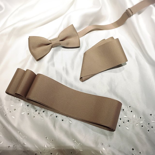 当季大流行 蝶ネクタイ&サッシュリボン セット - ウェディング