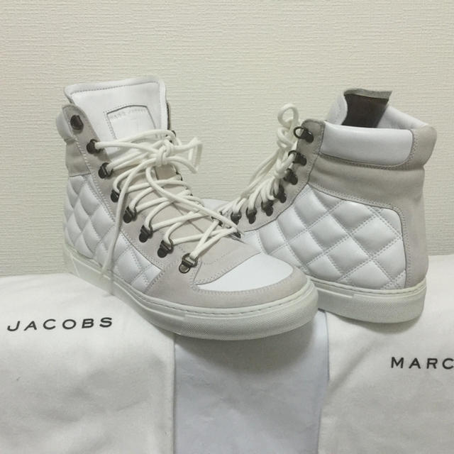 【ラッピング無料】 【希少】MARC ハイカットスニーカー スエード MARCJACOBS BY - スニーカー