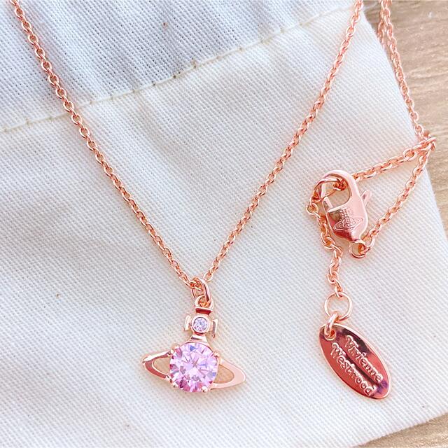 最新作の ヴィヴィアンウエストウッド 新品未使用 ピンクゴールド ネックレス - ネックレス