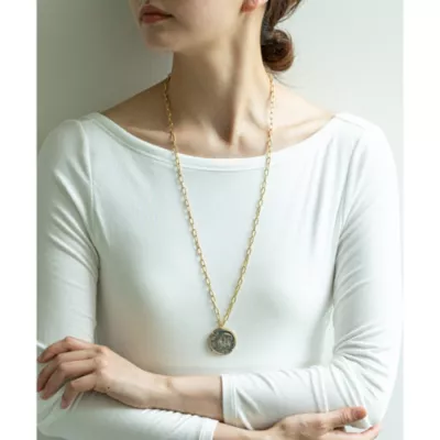 高価値 ヴィンテージメキシコシルバー ブローチ ビッグネックレス drawing - ネックレス