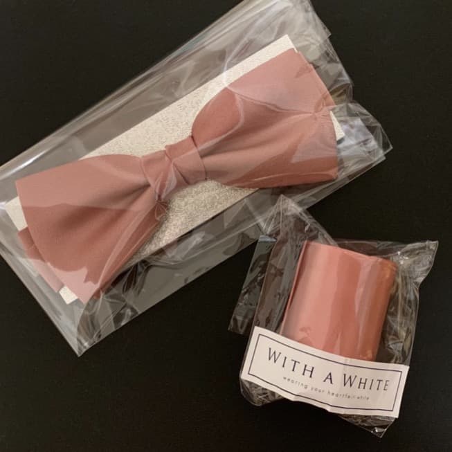 当季大流行 蝶ネクタイ&サッシュリボン セット - ウェディング