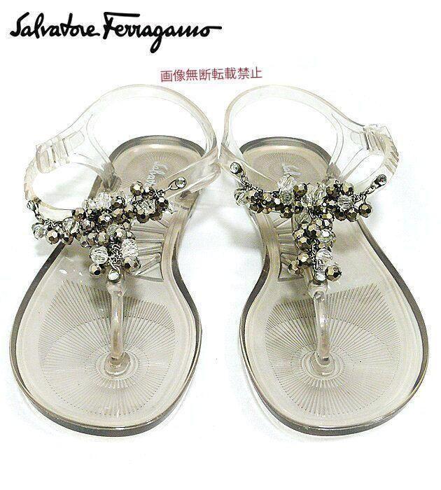 【お買い得!】 専用箱付 クリアサンダル Ferragamo Salvatore - ミュール