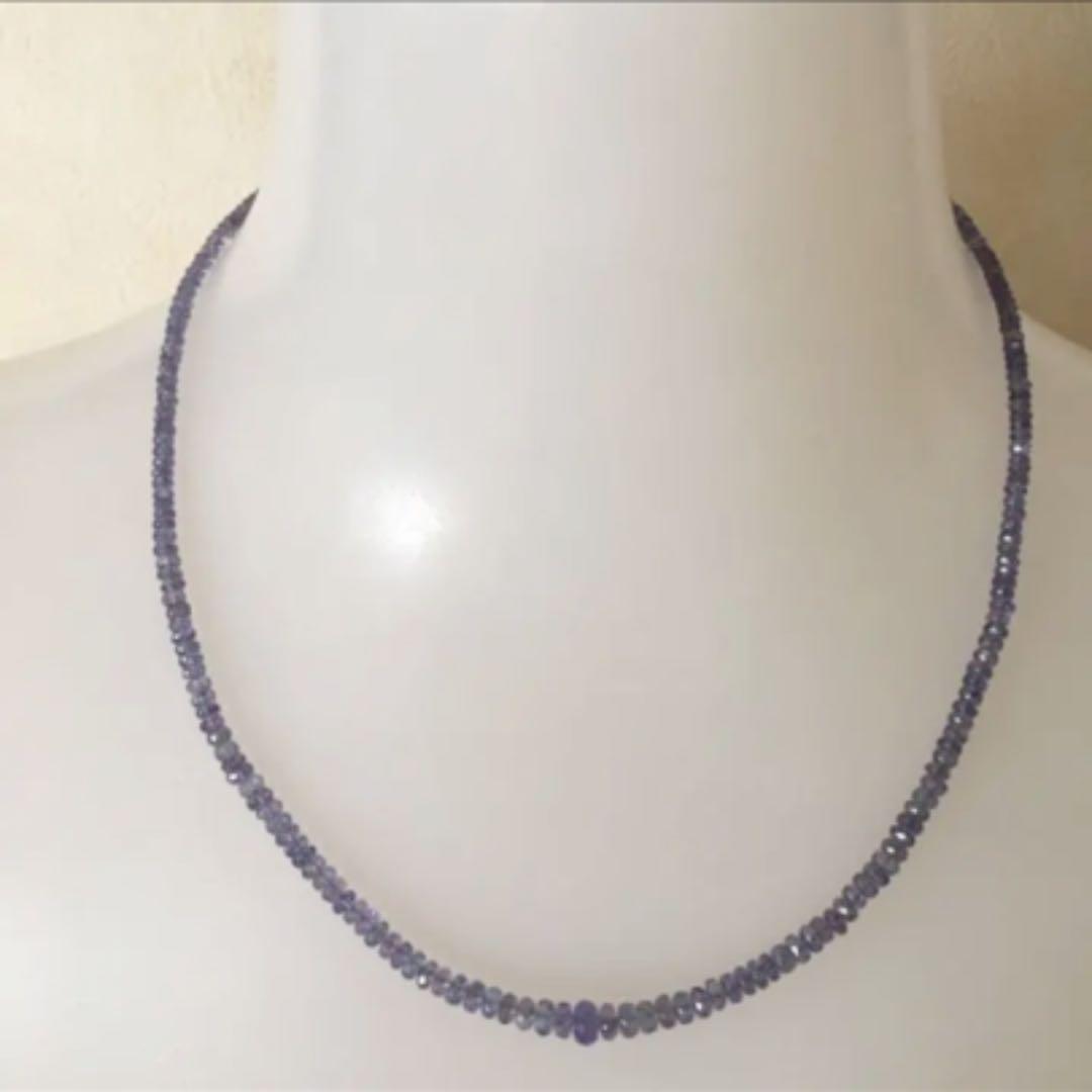 人気No.1 セール 特注品 タンザナイト 希少 44.5cm - ネックレス