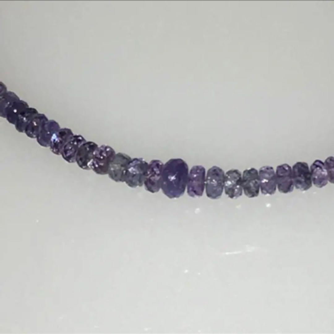 人気No.1 セール 特注品 タンザナイト 希少 44.5cm - ネックレス