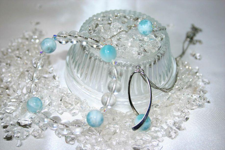 【正規通販】 ラリマー 3点セット - ネックレス