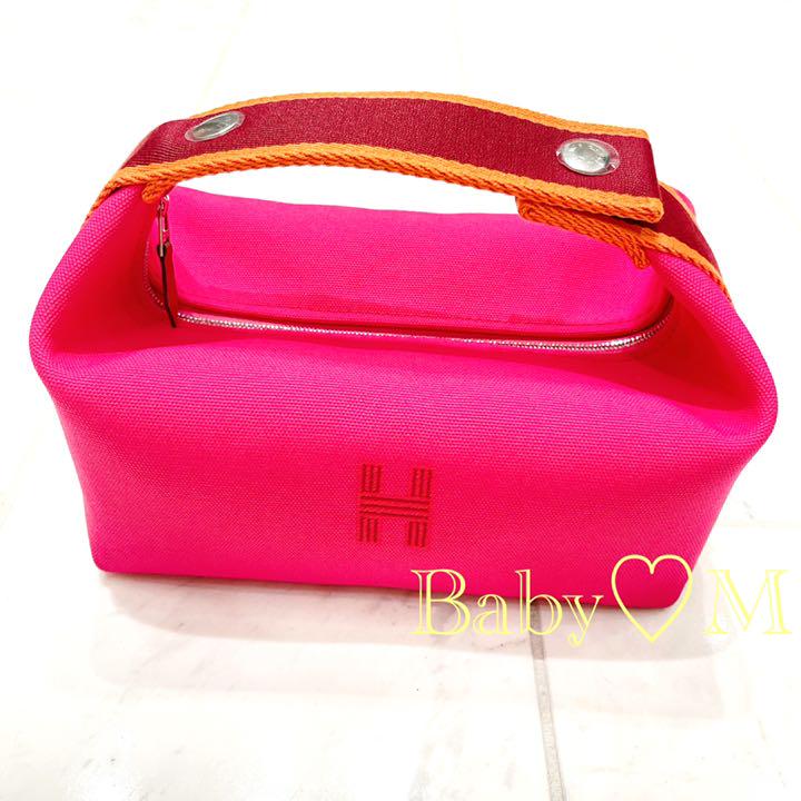 史上一番安い 【新品未使用】HERMES♡ブリッドアブラック バニティ ハイビスカス PM - ポーチ/バニティ