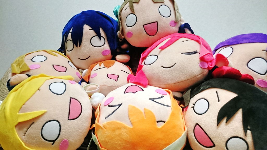 愛用 ラブライブ ジャンボ寝そべり☆全タグつき☆7体 !μ's - その他