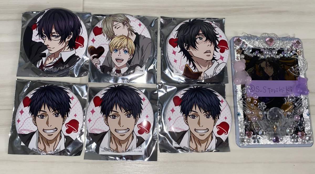 【返品?交換対象商品】 ヤリチン☆ビッチ部 缶バッジ 鹿谷 ジミー 百合 - バッジ