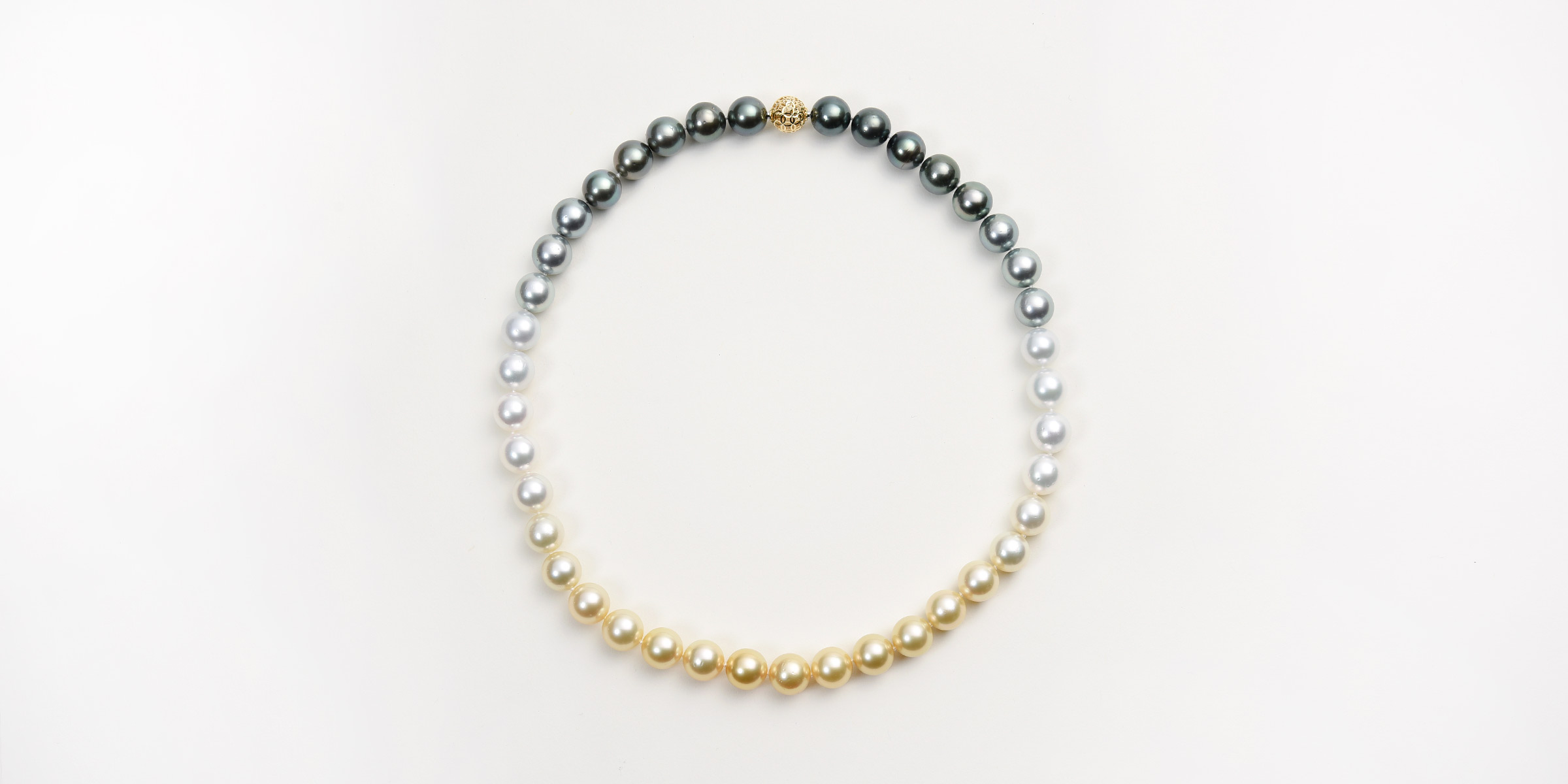 2022人気新作 白蝶パールネックレス ゴールドカラー - ネックレス