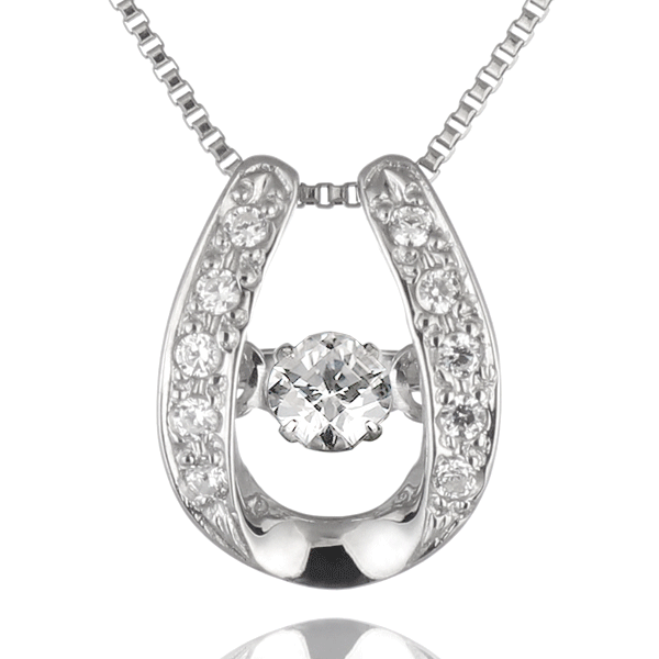 【超目玉枠】 SUEHIRO 揺れるダイヤモンドネックレス ダンシングストーン - ネックレス