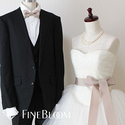 当季大流行 蝶ネクタイ&サッシュリボン セット - ウェディング