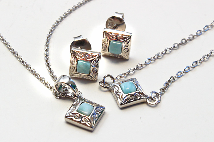 【正規通販】 ラリマー 3点セット - ネックレス