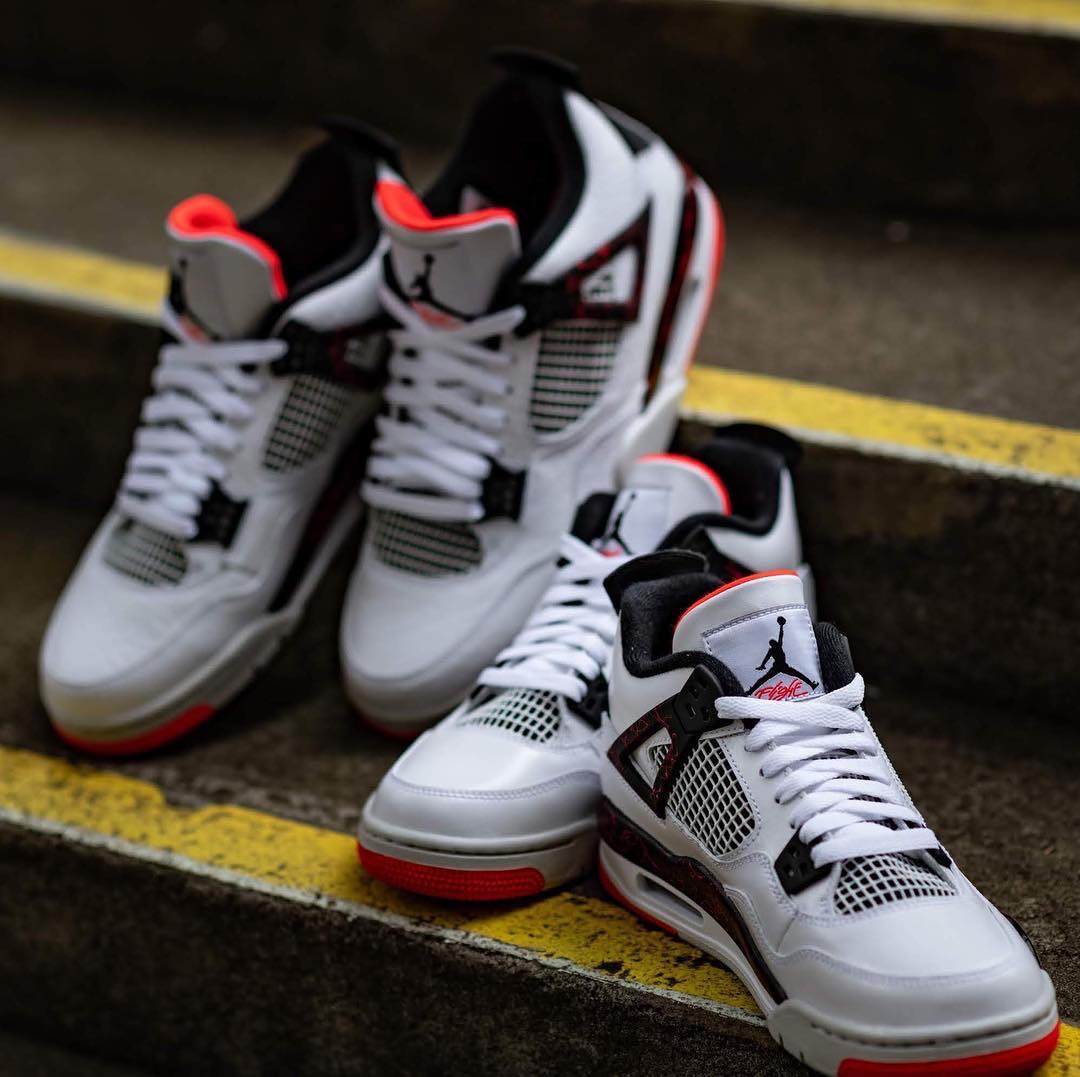 人気満点 エアジョーダン (GS) RETRO 4 JORDAN AIR レトロ 4 - スニーカー