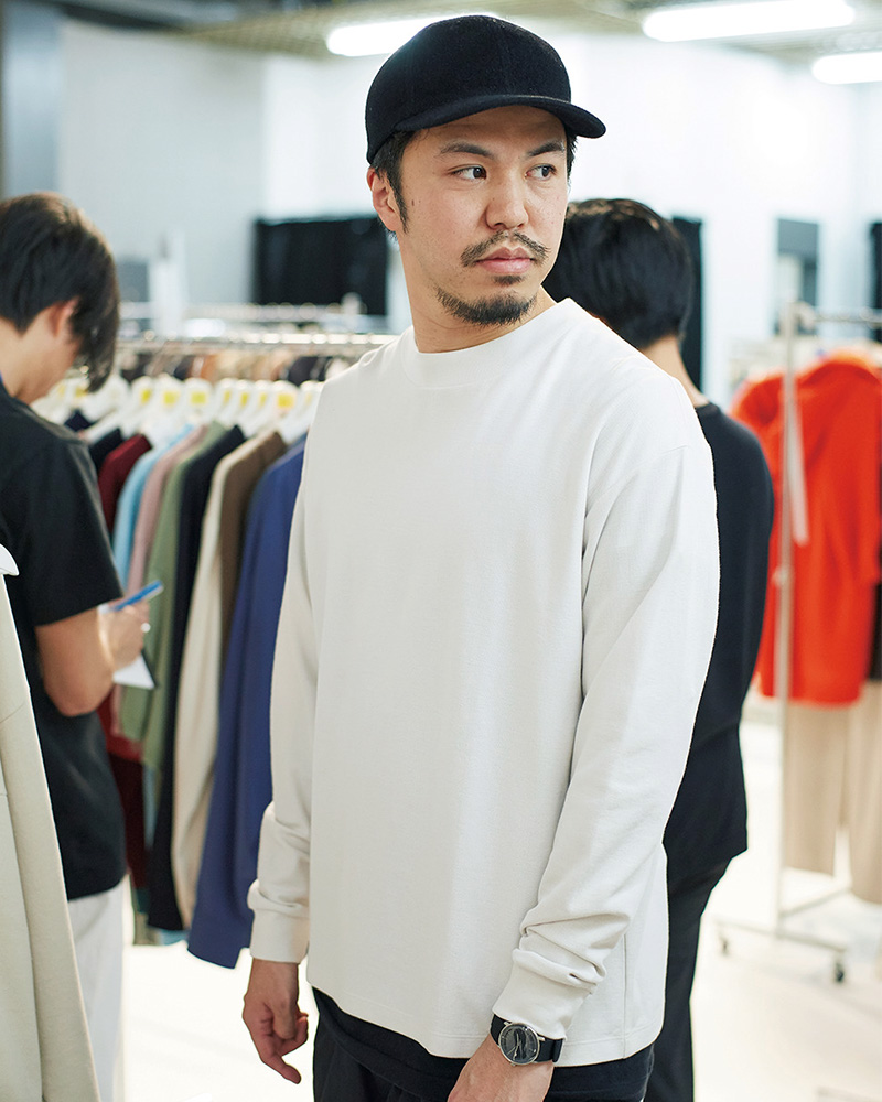 激安特価 COMOLI シルクネップカットソー - Tシャツ/カットソー(七分/長袖)