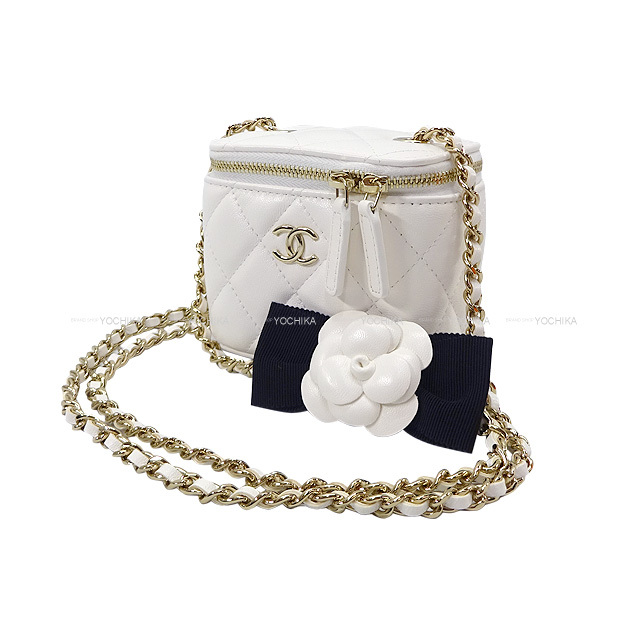 誠実 CHANEL バッグ バニティ ラムスキン シャネル - ポーチ/バニティ